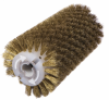 Брашировальная щетка валик  ⌀130х460 мм, ворс кордовый стальной латунированный  ⌀0,3 мм (RB.JWDS1836.TRE)