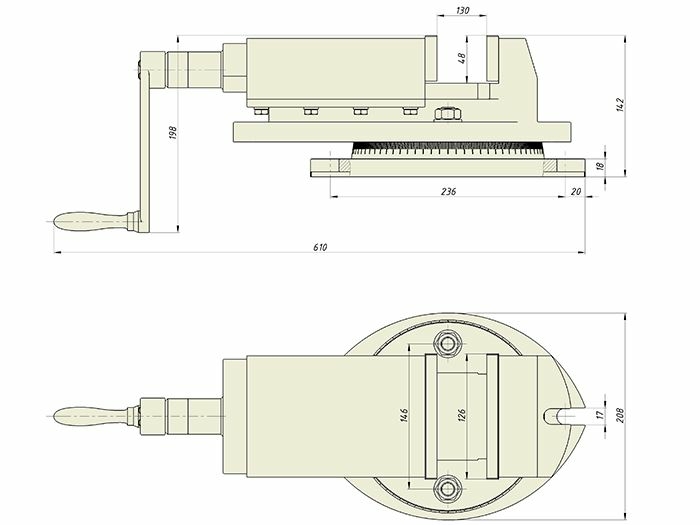 Станочные усиленные тиски FMV 125