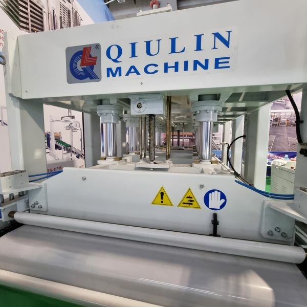 Линия прессования на базе проходного гидравлического горячего пресса Shanxi Quilin Machinery BY624х14/20