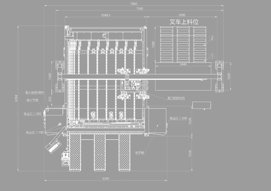 Портальное устройство боковой загрузки для форматно-раскроечного центра с ЧПУ HOLD