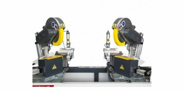 Полуавтоматический двухпильный станок для торцевания-заусовки со сверлильными узлами Emin Tosun Doormaster 300