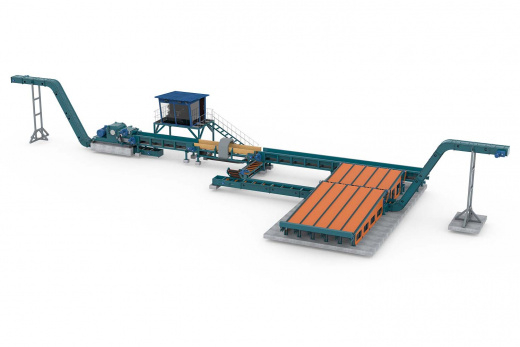 Линия измельчения горбыля и бревна CRONVER MRB 315