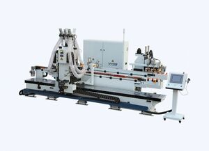 Автоматический сверлильно-пазовальный обрабатывающий центр с ЧПУ Yuetong MDK 4120Q5