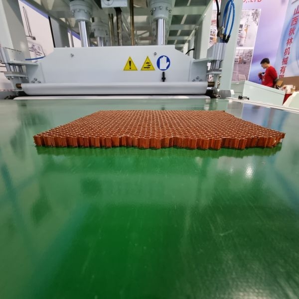 Линия прессования на базе проходного гидравлического горячего пресса Shanxi Quilin Machinery BY624х8/16