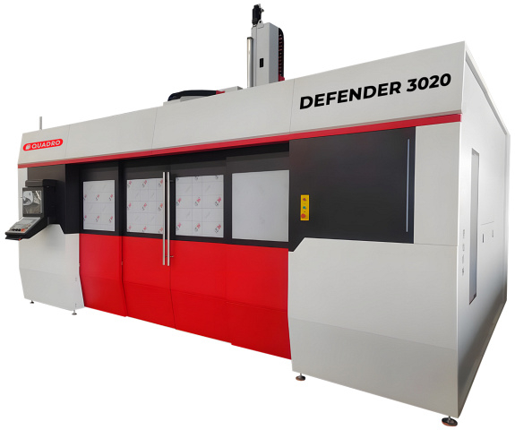 Пятиосевой обрабатывающий центр с ЧПУ QUADRO DEFENDER 3020