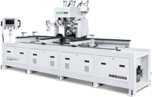Обрабатывающий центр с ЧПУ для фрезерования отверстий в дверных полотнах и коробках под замок и петли HOLD HMD2200