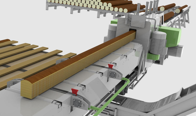 Фрезерно-пильный станок для тонкомера EcoWood UFP-260