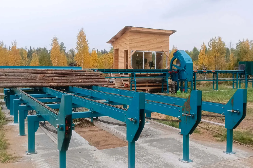 Линия сортировки с раскряжевкой бревна LSR 1250