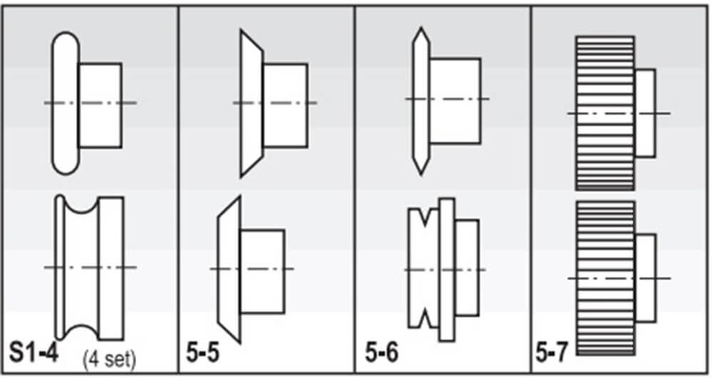 Набор стандартных роликов
